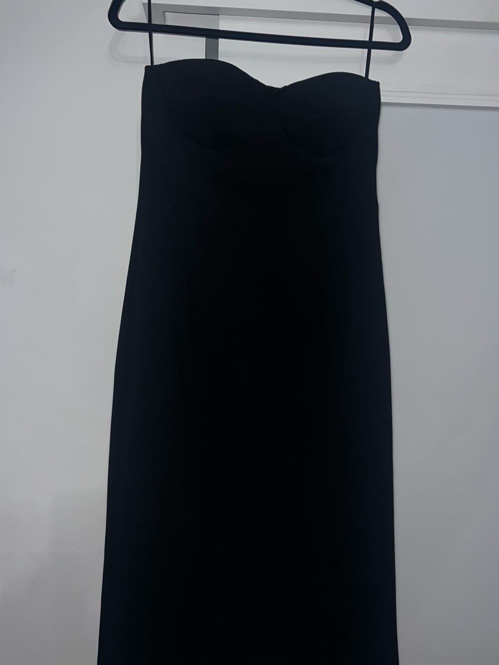 Classic Strapless Black Evening Gown